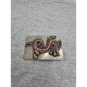 Rare Large Red Dragon Fantasy Mythical Belt Buckle
